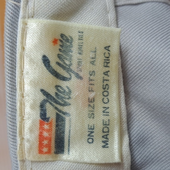 Vintage 90s Mustang Club Judge stitched lettering grey & red snapback hat cap - Picture 8 of 8